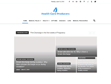 Tablet Screenshot of healthcareproducers.com